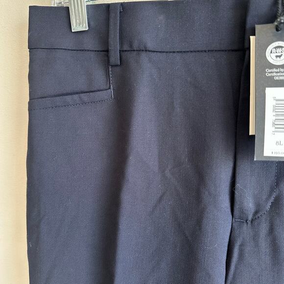 Banana Republic TALL Siena Slim Italian Wool Ankle Pant Navy Blue 8 444805 - Picture 5 of 12
